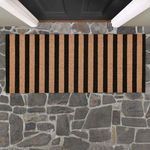 Product Image 1 for Striped Black and Natural 24x57 Doormat from Classic Home