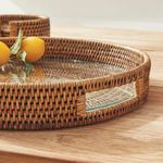 Product Image 5 for Burma Rattan Round Serving Tray from Napa Home And Garden