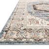 Low side angle showing the texture and thickness of the rug's pile and pattern continuity