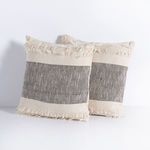 Product Image 3 for Danes Pillow Grey Stripe from Four Hands
