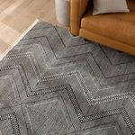 Product Image 4 for Galexia Handmade Tribal Black/ Cream Area Rug from Jaipur 