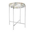 Product Image 1 for Freya Floral Jade Marble Accent Table from Currey & Company