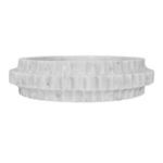 Product Image 1 for Round Marble Tray With Carved Edges from Worlds Away