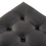 Product Image 8 for Halston Top Grain Leather Cocktail Ottoman - Heirloom Black from Four Hands