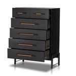 Product Image 20 for Rosedale 6-Drawer Tall Oak Dresser - Ebony Oak Veneer from Four Hands