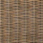 Close-up of natural rattan weave texture in light brown with some darker streaks