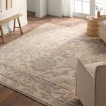 Product Image 5 for Eleanor Hand Knotted Floral Cream/Light Blue Rug from Jaipur 