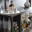 Product Image 4 for Industrial Bar Cart Black/Antique Nickel from Four Hands