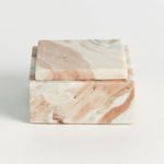 Product Image 3 for Jaqueline Marble Square Lidded Box Short from Napa Home And Garden