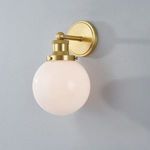 Product Image 2 for Beverly Gold Frosted Glass Sphere Wall Sconce from Mitzi