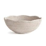 Product Image 1 for Burma Rattan Scalloped Edge Bowl from Napa Home And Garden