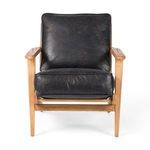 Product Image 2 for Brooks Rialto Ebony Leather Lounge Chair from Four Hands