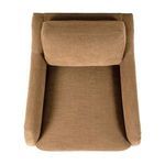 Overhead view of Lynne chair highlighting cushion and arm proportions