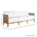 Product Image 7 for Playa Natural Teak/Raffia Sofa from Summer Classics