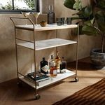 Product Image 19 for Felix Antique Brass Modern Bar Cart from Four Hands