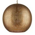 Product Image 1 for Buckram Orb Pendant from Currey & Company
