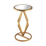 Product Image 1 for Vanguard Side Table In Gold Leaf And Clear Mirror from Elk Home