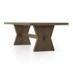 Close-up on smooth tabletop surface highlighting oak wood texture and finish