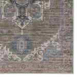 Close-up of bottom right section showing detailed medallion corner and floral motifs
