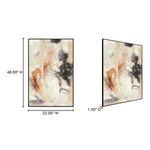 Artwork dimensions graphic showing 48 by 32 inches height and width with 1.5 inch frame depth