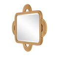 Angled side view highlighting dimensional loop handles on square rattan frame