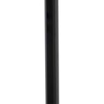 Smooth black metal vertical pole of the Watkins Floor Lamp in detail