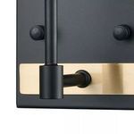Product Image 5 for Livingston 1 Light Vanity Lamp In Matte Black And Satin Brass from Elk Lighting