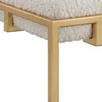 Product Image 5 for Paradox Small Gold & White Shearling Bench from Uttermost