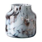 Product Image 1 for Pantea Lantern Glass Brown & White Smooth Vase from BIDKHome