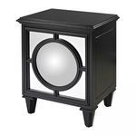 Product Image 1 for Mirage Gloss Black Cabinet With Convex Mirror By from Elk Home