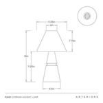 Product Image 7 for Cyprian Accent Lamp from Arteriors