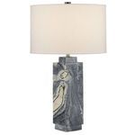 Product Image 1 for Ashlar Marble Table Lamp from Currey & Company