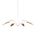 Product Image 13 for Yuriko White Wrought Iron Chandelier from Currey & Company