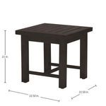 Product Image 2 for Club Aluminum Mahogany End Table from Summer Classics