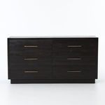 Product Image 4 for Suki 6 Drawer Black Wood Dresser from Four Hands