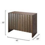 Product Image 6 for Finley Fluted Two Door Brown Sugar Oak Cabinet from Jamie Young
