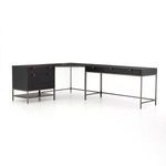 Product Image 14 for Trey Black Wash Poplar Desk System with Filing Cabinet from Four Hands
