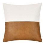 Product Image 1 for Yoli 20" Square Throw Pillow, Chestnut Ivory from Classic Home Furnishings