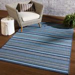 Product Image 3 for Elara Indoor/ Outdoor Striped Blue/ Green Rug from Jaipur 