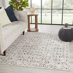 Product Image 1 for Avis Trellis Ivory/ Black Rug from Jaipur 
