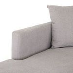 Brady Single Chaise Vail Silver - Right Arm Facing image 3
