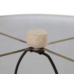 Product Image 4 for Obadiah Travertine Brushed Antique Brass Table Lamp from Gabby