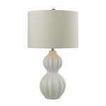 Product Image 1 for Ribbed Gourd Table Lamp In Gloss White Ceramic from Elk Home