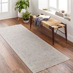 Product Image 3 for Avant Garde Woven Light Beige / Deep Teal Rug - 2'7" x 10' from Surya
