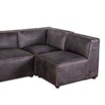 Product Image 5 for Chiavari Modular Sectional In Distressed Ebony Leather from World Interiors