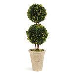 Product Image 2 for English Boxwood Double Sphere Topiary 20" from Napa Home And Garden