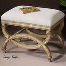 Product Image 2 for Uttermost Karline Natural Linen Small Bench from Uttermost