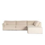 Product Image 4 for Delray 4 Piece Slipcover Sectional With Ottoman from Four Hands