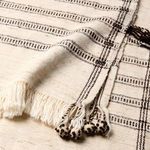 Product Image 2 for Neem X Didina Handmade Solid Cream / Brown Throw from Jaipur 