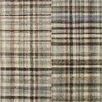 Humphrey Forest / Multi Rug with a blended striped plaid pattern in earth tones on plush CloudPile™ material